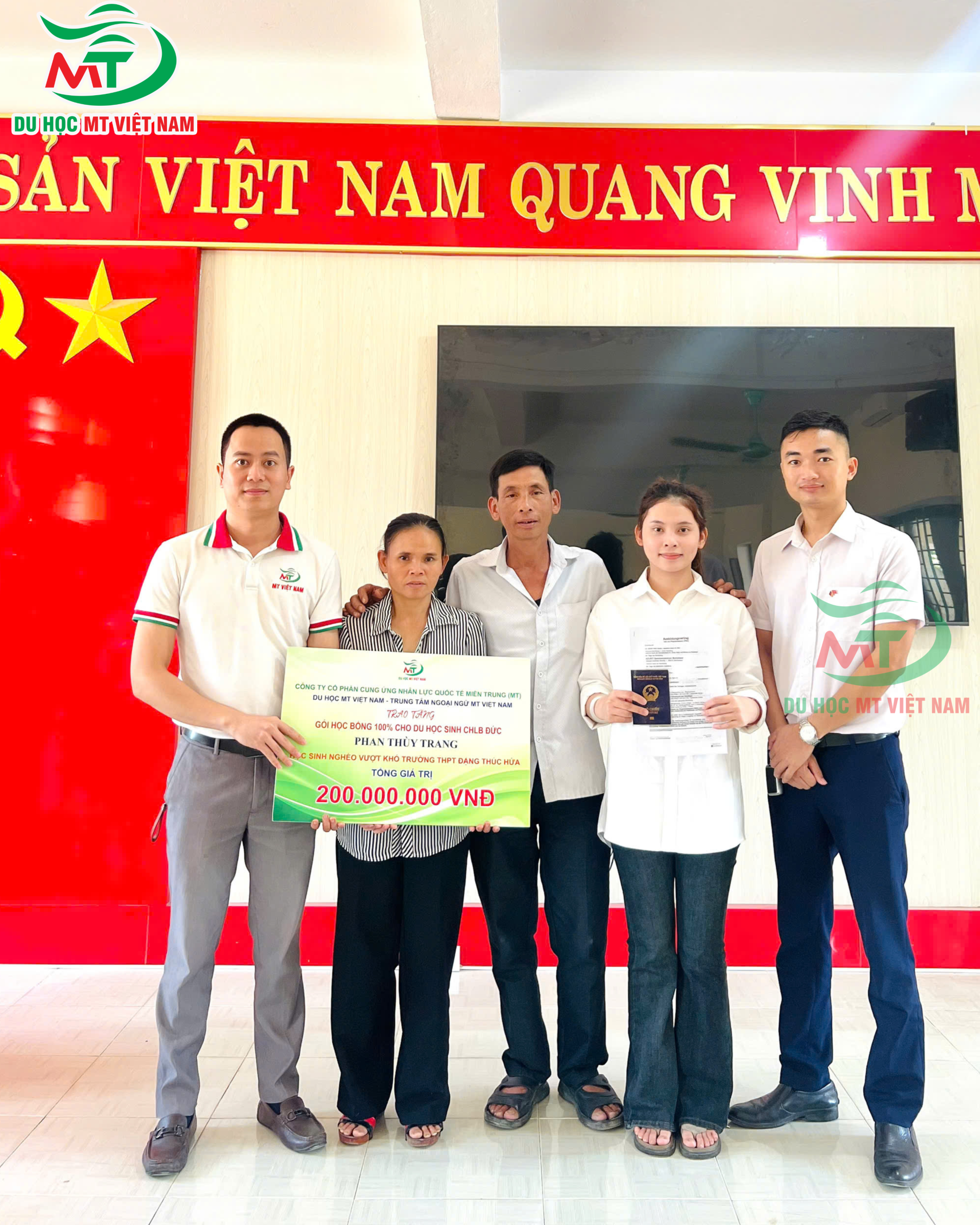 học bổng 200 triệu